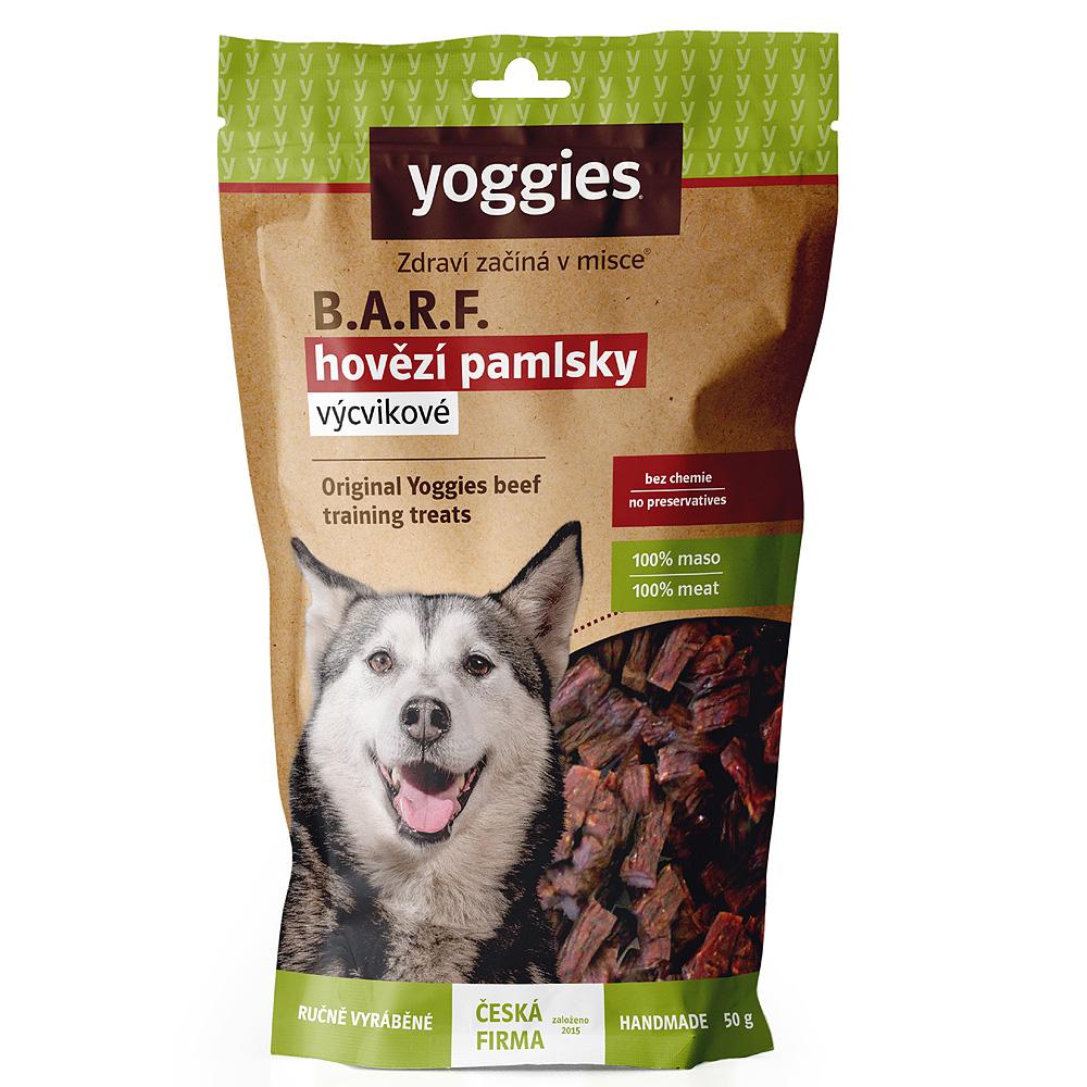 Yoggies treningsgodbiter til hund av tørket storfekjøtt, 50 g