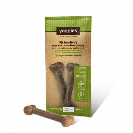 Yoggies FIT tyggebein til hund, kaldpresset, 2 x 47 g