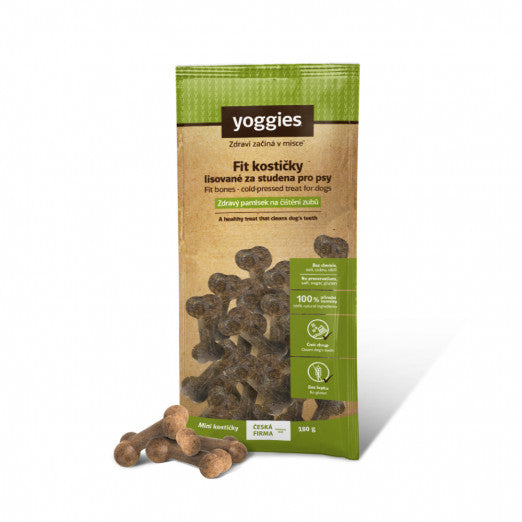 Yoggies MINI FIT tyggebein til hund, kaldpresset, 180 g
