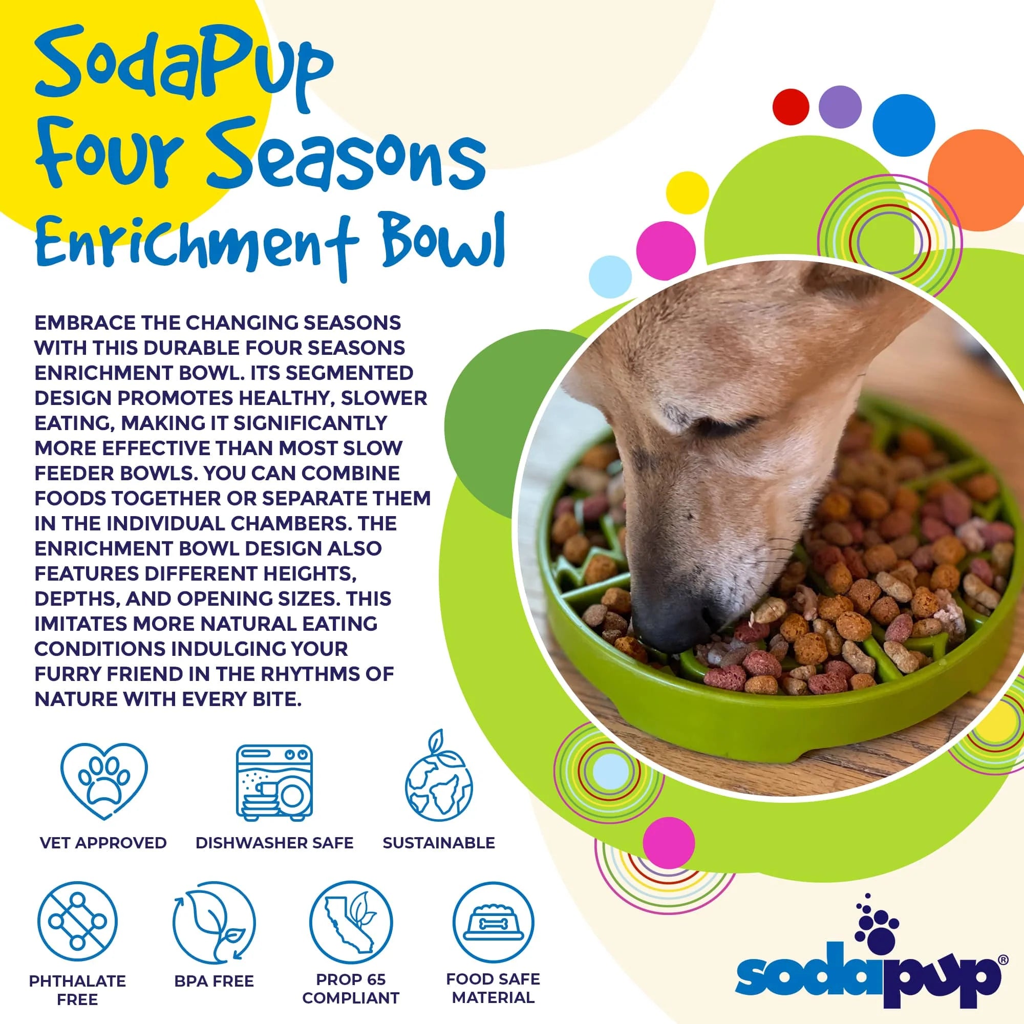 FOUR SEASONS DESIGN EBOWL ENRICHMENT SLOW FEEDER matskål