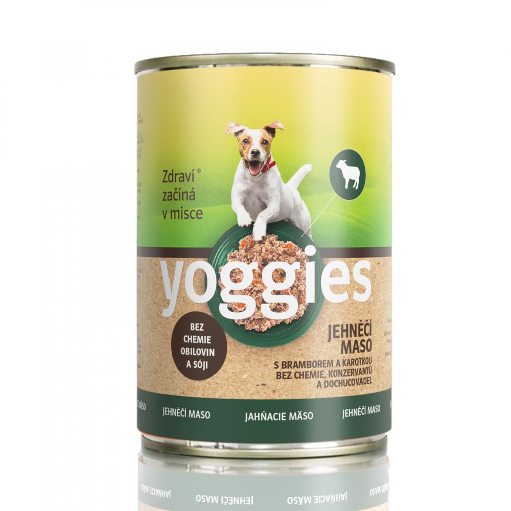 Monoprotein LAM med potet og gulrot - våtfôr YOGGIES hund