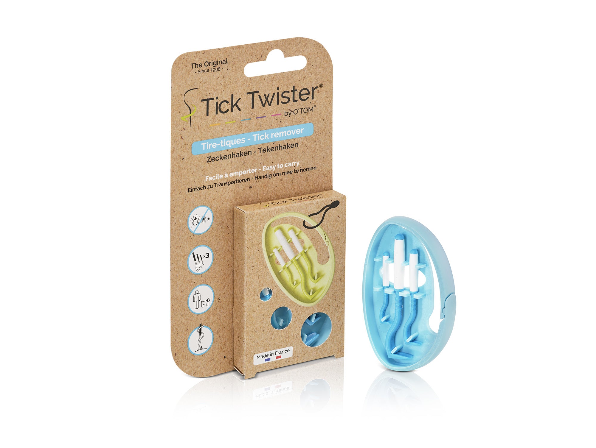 Flåttfjerner CLIPBOX TICK TWISTER® - 3 pack