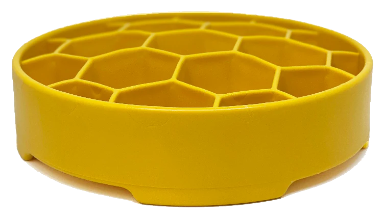 HONEYCOMB DESIGN EBOWL ENRICHMENT SLOW FEEDER matskål
