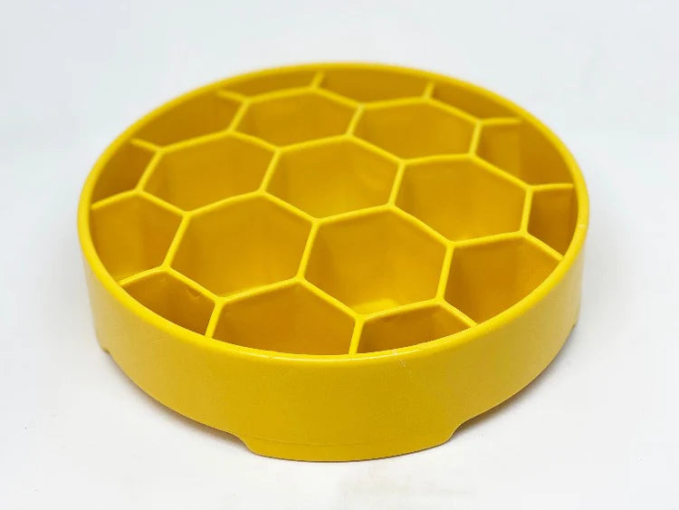 HONEYCOMB DESIGN EBOWL ENRICHMENT SLOW FEEDER matskål