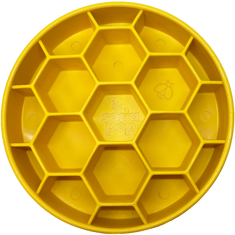 HONEYCOMB DESIGN EBOWL ENRICHMENT SLOW FEEDER matskål