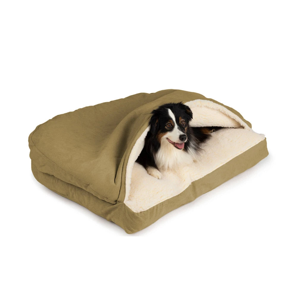 Luxury Cozy Cave® Dog Bed hundeseng FIRKANTET